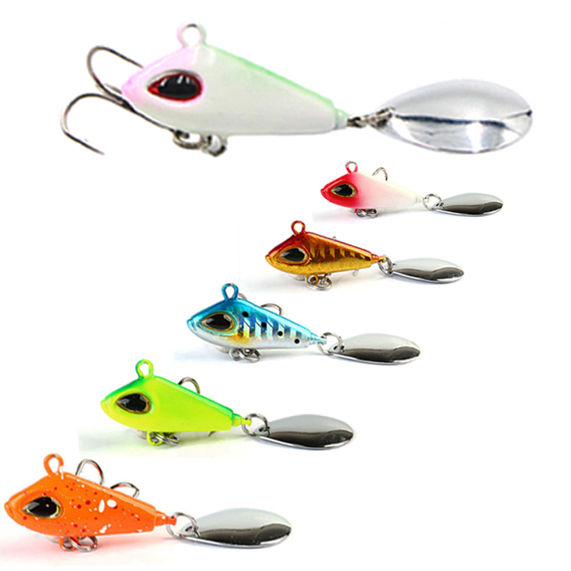 Fishing Lure Spinner - 1pc 6/11/18/22 グラム VIB クランクベイト釣りルアースプーンぐらつき: 究極のスピンジグスピナールアー淡水