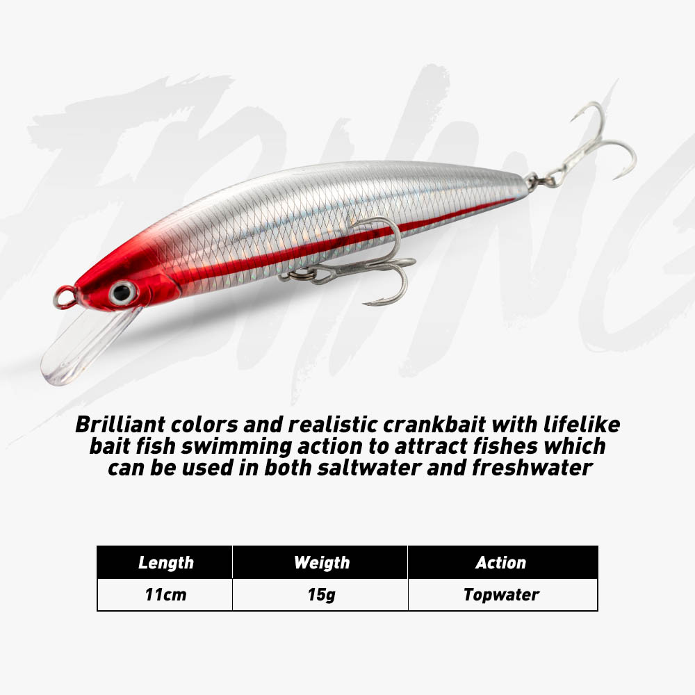 釣りルアーシンキングミノー 13 センチメートル 15 セン - Fishing Lure Jerkbait のレビューと価格