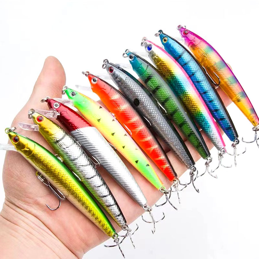 10 個ジャークベイトミノースイムベイト表面クランクベイト釣 - Fishing Lure Jerkbait のレビューと価格