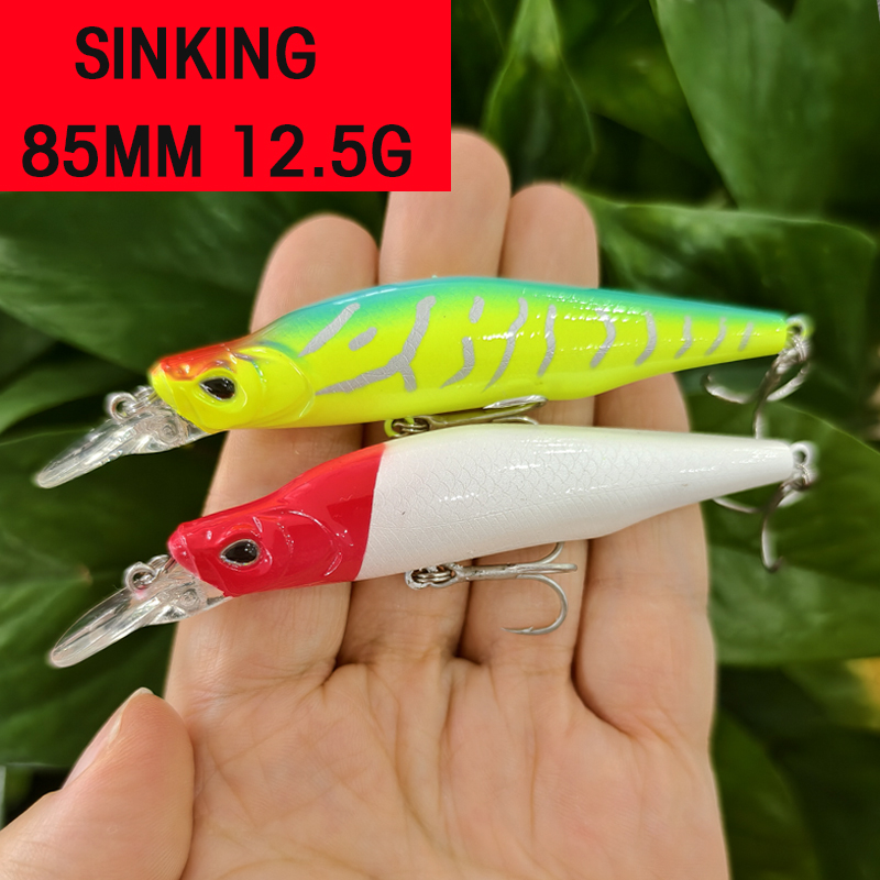 シンキングミノー フィッシングルアー 85mm 12.5g  - Fishing Lure Jerkbait のレビューと価格