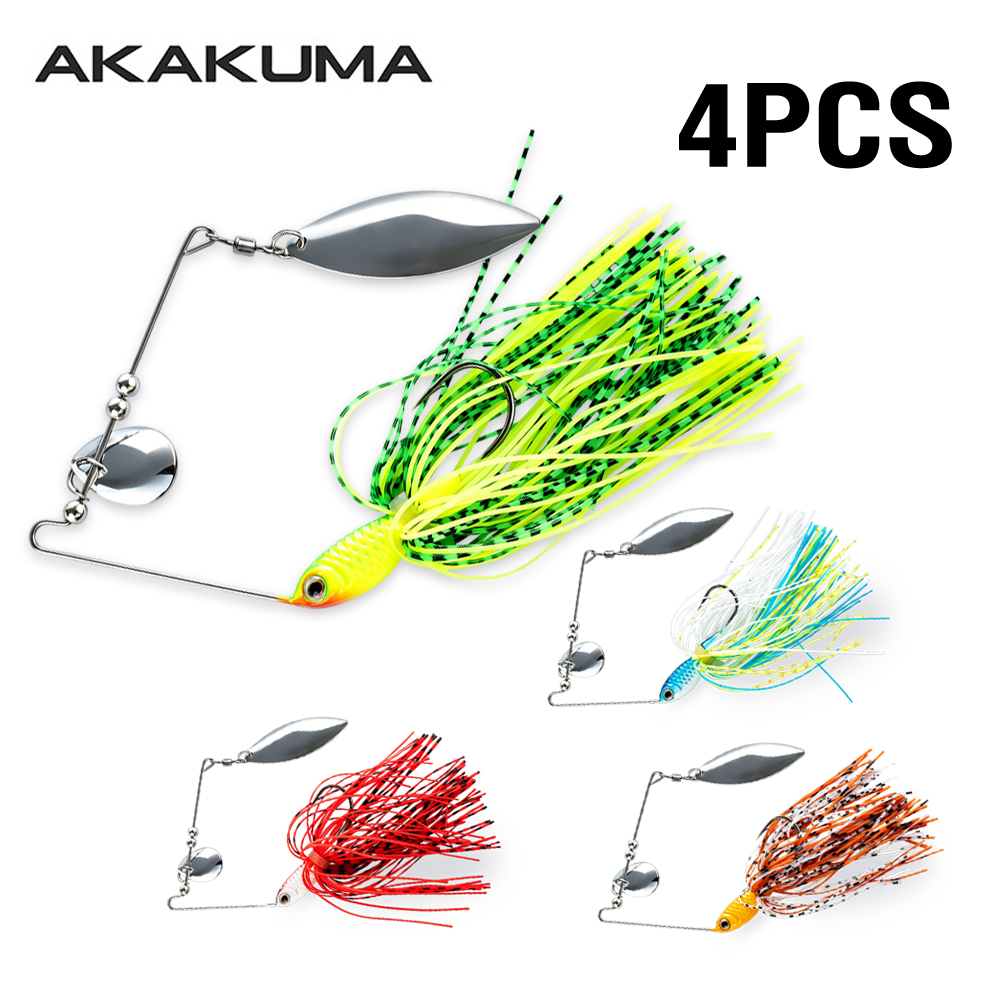 4個入り 18g スピナーベイト フィッシングルアー ダブル - Fishing Lure Spinner のレビューと価格