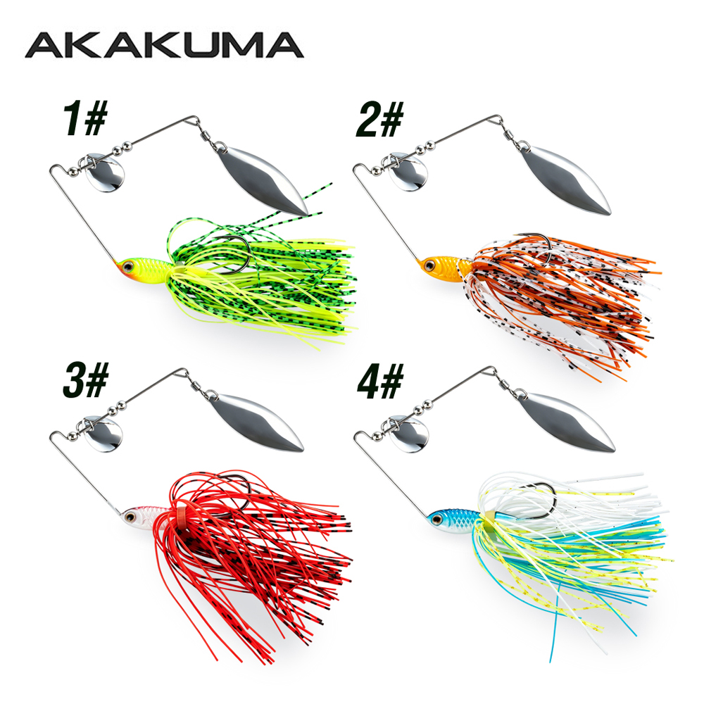 4個入り 18g スピナーベイト フィッシングルアー ダブル - Fishing Lure Spinner のレビューと価格
