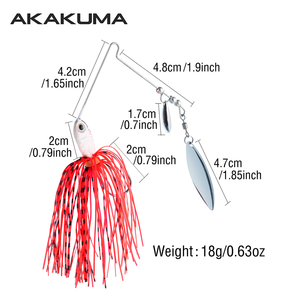 4個入り 18g スピナーベイト フィッシングルアー ダブル - Fishing Lure Spinner のレビューと価格
