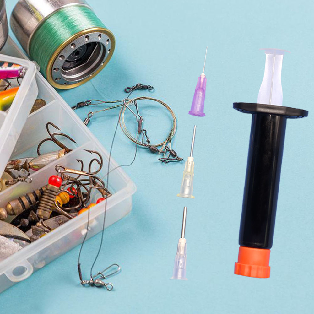 2セット ブラックUVレジン注入シリンジ 3サイズの鈍針チッ - Fishing Lure Making Kit のレビューと価格