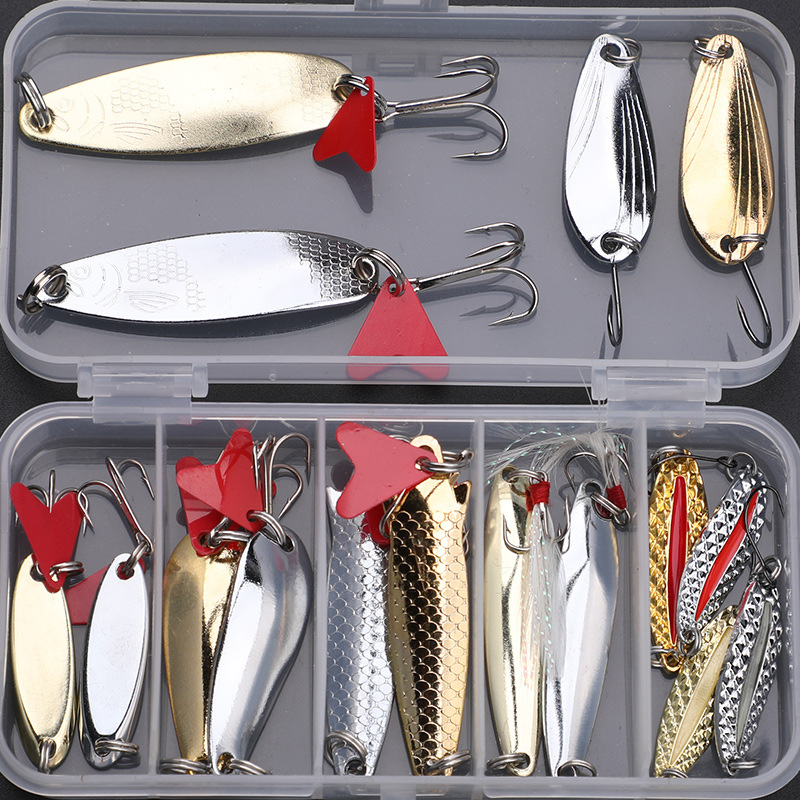 釣り用ルアーキット 16個セット トローリングジギングルアー - Fishing Lure Spinnerbait のレビューと価格